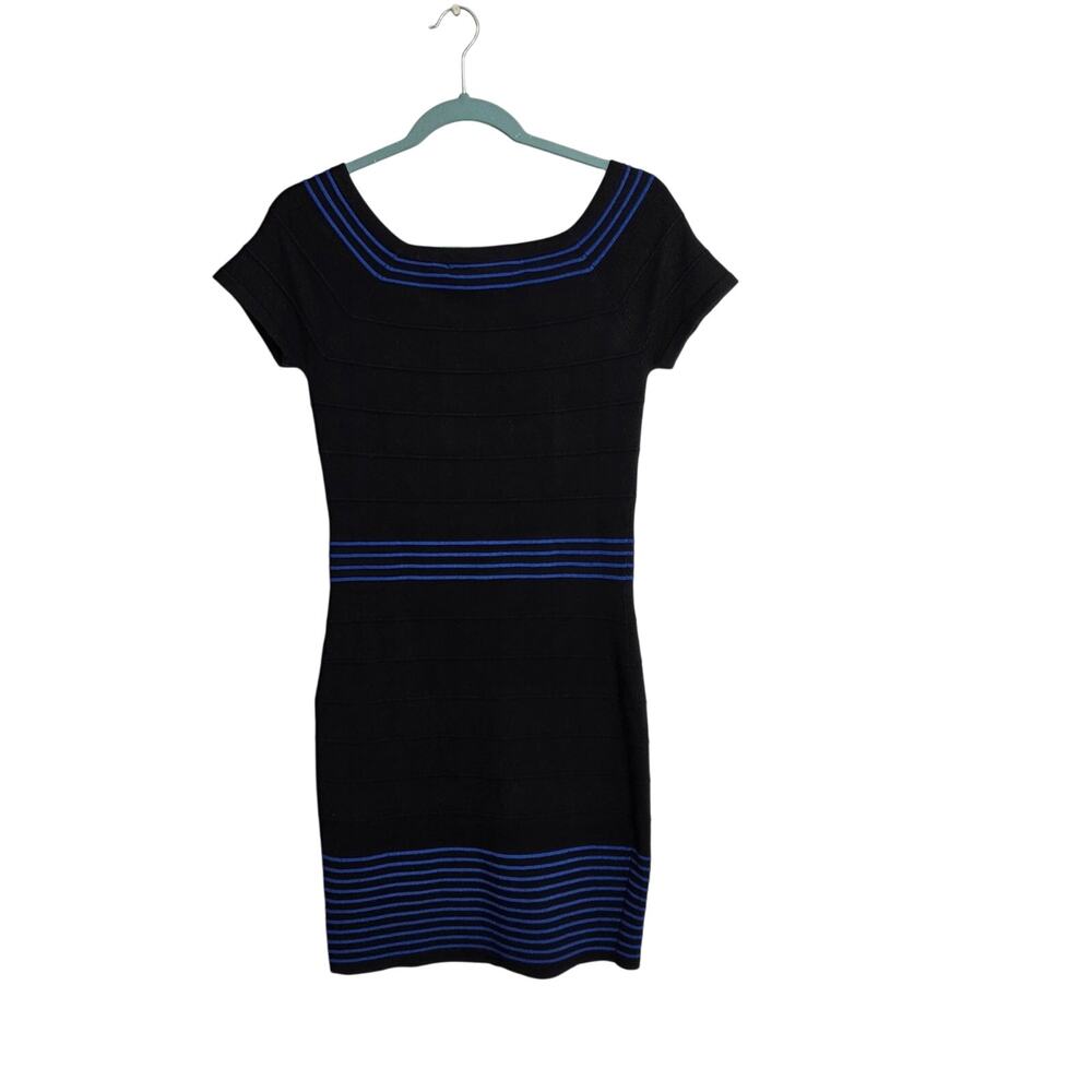 Max Studio woman's black and blue mini dress size S